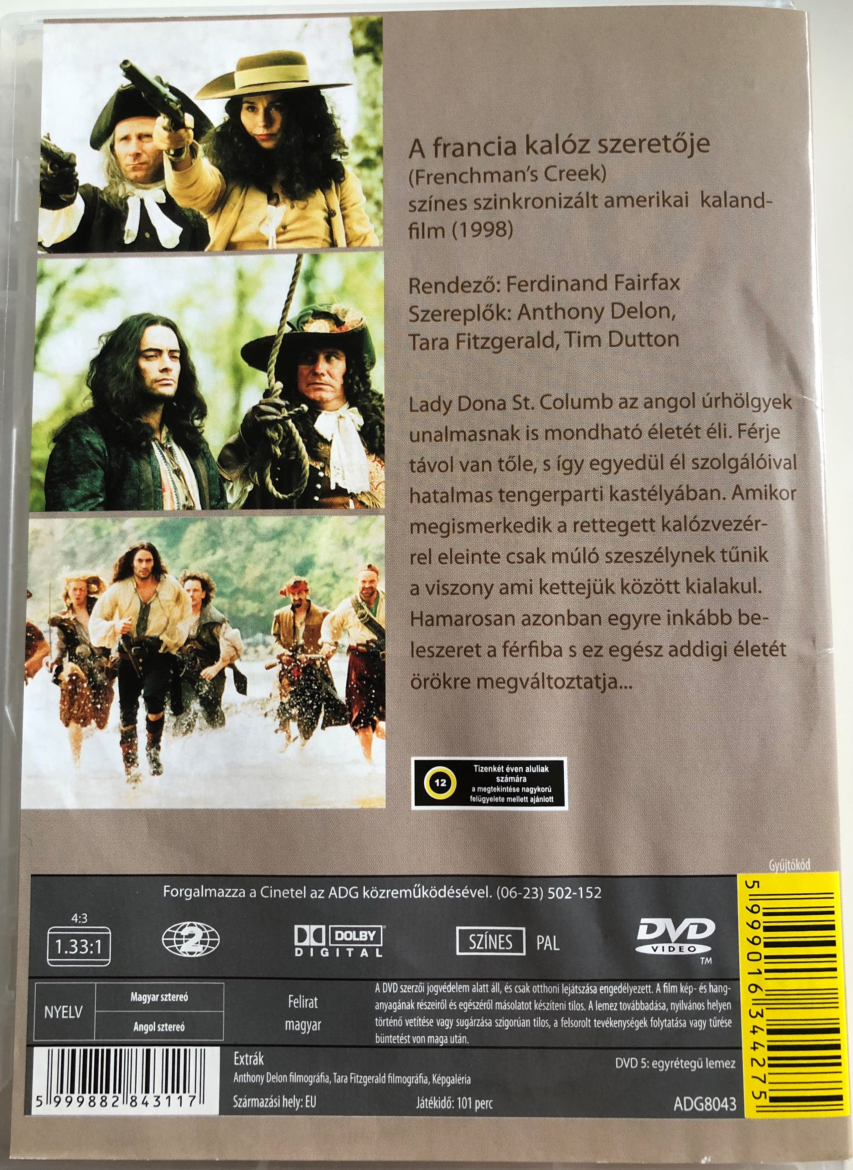 Frenchman's Creek DVD 1998 A Francia kalóz szeretője  1